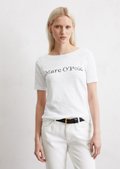 Logo T-shirt regular made from soft slub jersey - white