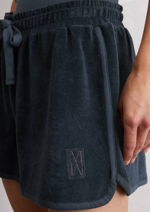 Regular terry shorts made from a soft cotton blend blue Shorts