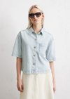 Marc O'Polo Relaxed denim overhemd, Dames, blauw, Xl, 76% Lyocell, 24% Katoen