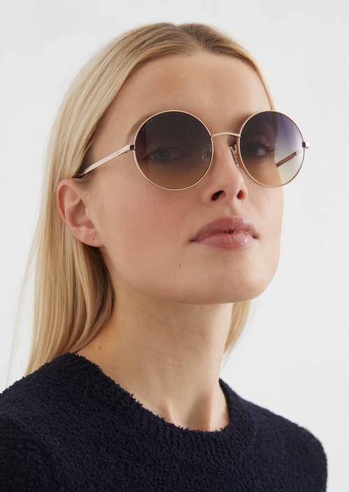 Damen-Sonnenbrille gold - Produkt Bild 2