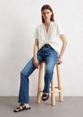 売れ筋商品|||ラルフローレン シャツ レディース トップス MICAL COTTON VOILE SHORT SLEEVE BLOUSE - Button-down blouse - white Polo Ralph Lauren MICAL COTTON VOILE SHORT SLEEVE BLOUSE