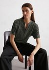 Marc O'Polo Jerseybluse regular, women, multi, L, 95% Viskose, 5% Elasthan