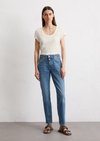 Marc O'Polo Jeans Model Theda boyfriend cropped, Damen, blau, Gr. 31/30, 98% Baumwolle, 2% Elasthan