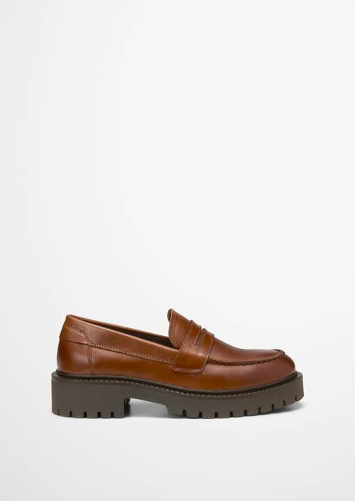 Loafer cognac rechter schoen buitenaanzicht