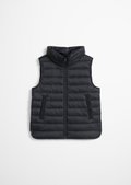 Gilet Matelassé S.Oliver Femme Avec Col Fourrure Amovible - Taille 40, Occasion