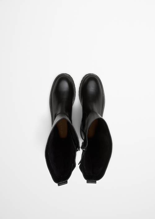 Laarzen met lange schacht model Phia black in bovenaanzicht