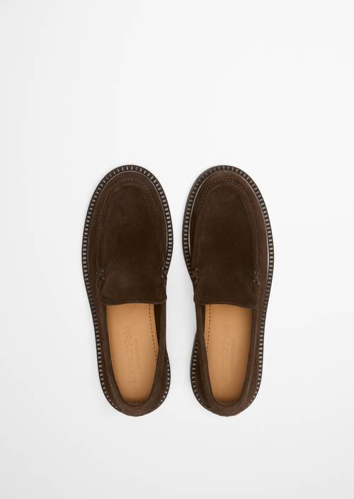 Loafer dark earth in bovenaanzicht