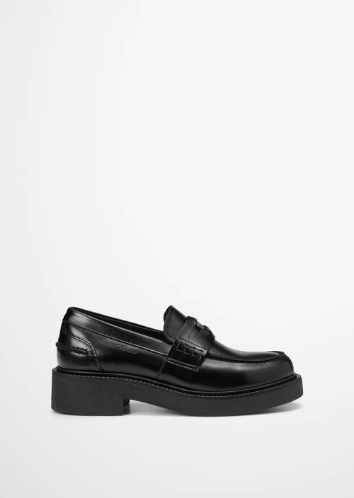 Penny loafer black rechter schoen buitenaanzicht