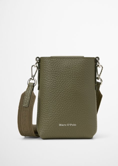 Marc O'Polo Smartphonehoesje, Dames, groen, , 100% Leer (Koe)