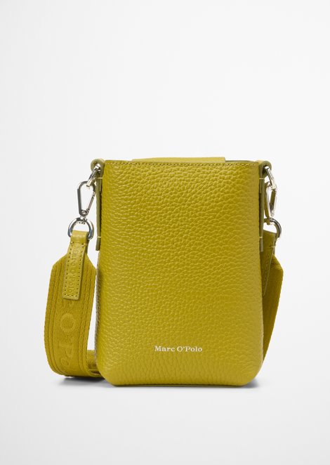 Marc O'Polo Smartphonehoesje, Dames, groen, , 100% Leer (Koe)
