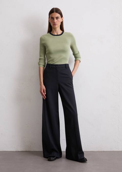 Travel Collection pants made from interlock jersey - Main Image