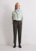 Flannel pants regular made from a soft polyester-viscose
