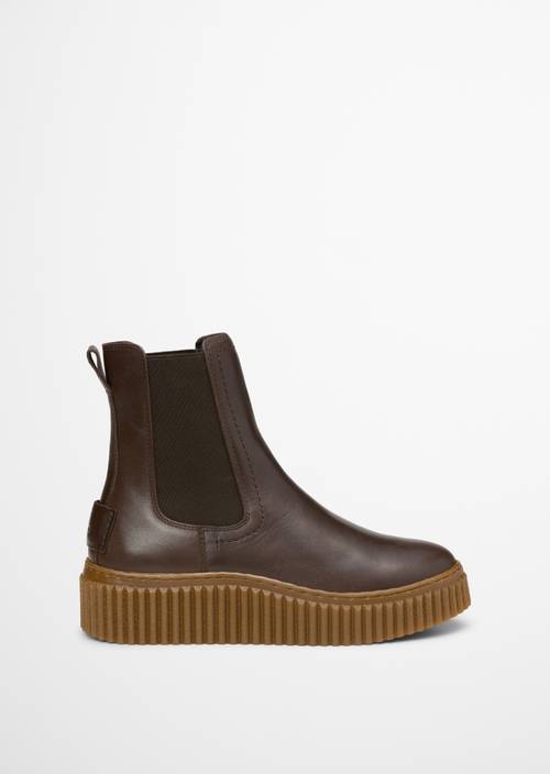 Kurzschaftstiefel Model Bianca aus edlem Rindleder beige