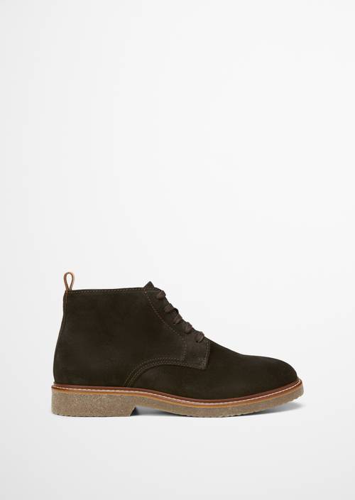 Desert Boot Model Linus aus weichem Velours-Rindleder braun