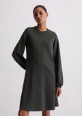 Relaxed jersey dress made from interlock quality - gray
