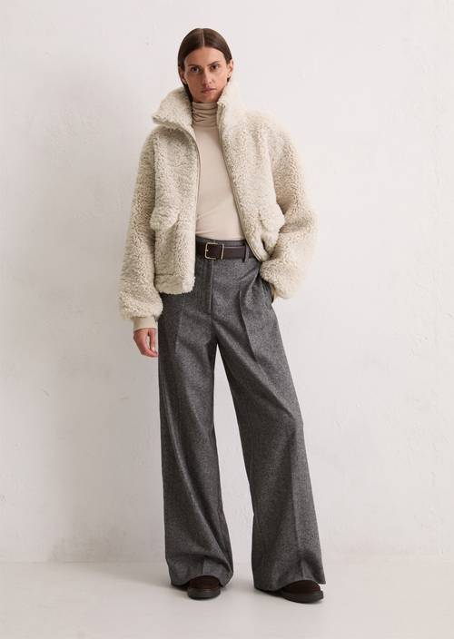 Teddyjacke regular aus recyceltem Polyester