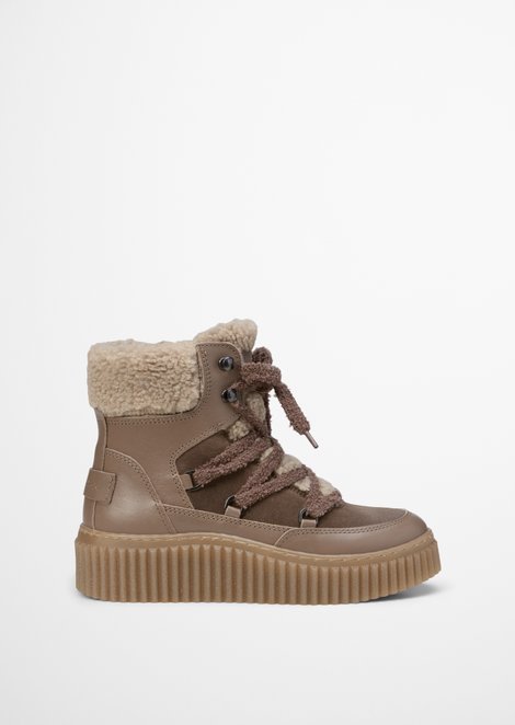Marc O'Polo Winterstiefel Model Bianca, Damen, braun, Gr. 39, 89% Leder (Rind), 11% Polyurethan