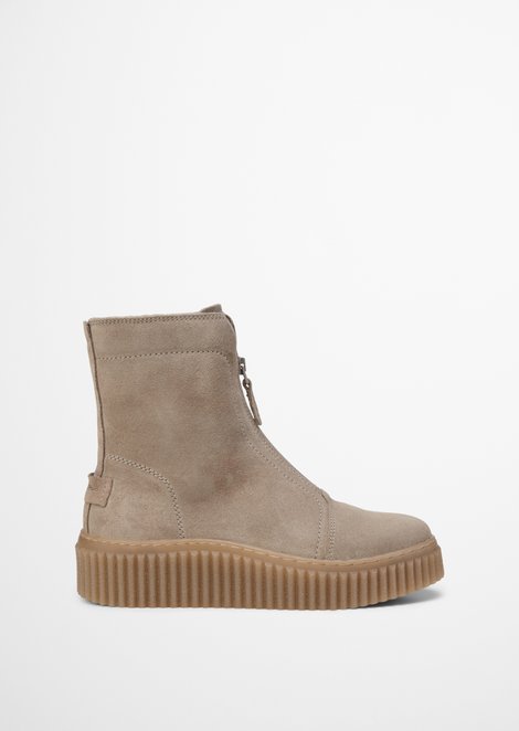 Marc O'Polo Winterstiefel Model Bianca, Damen, beige, Gr. 37, 100% Leder (Rind)