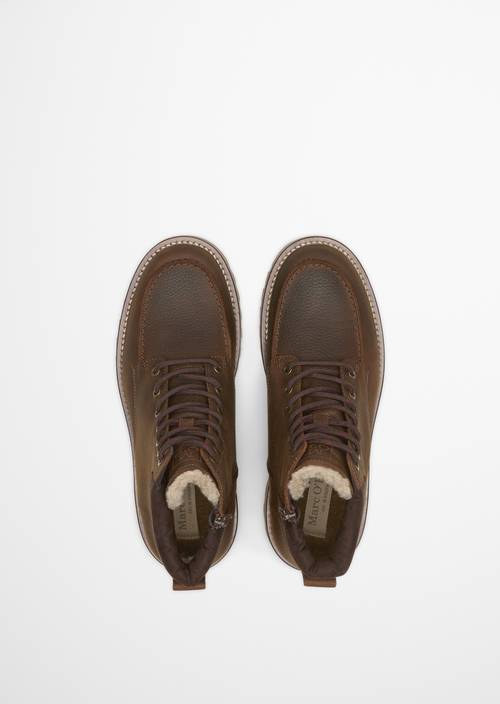 Veterschoenen model Jack dark brown in bovenaanzicht