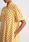 Relaxed print shirt dress made from lightweight cotton voile