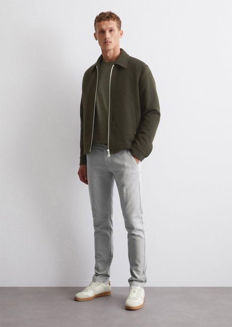 Marc O'Polo Broek model Stig Jogger, Heren, wit, 31/34, 98% Katoen, 2% Elasthaan