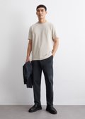 Troyer sweatshirt in high-quality scuba interlock sweat