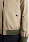 Harrington jacket regular made from water-repellent micro