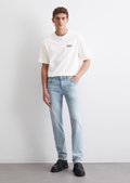 Pasterip（パセリ）　Free cut maxi length denim Parasuco Jeans Bootcut Stretch Jeans Print Denim 27