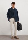 Marc O'Polo Chino Model Stig Jogger plooien gevormd, Heren, beige, 38/32, 98% Katoen, 2% Elasthaan