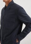 Overshirt made from organic cotton mix - blue | Overshirts