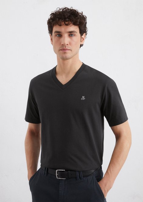 Marc O'Polo T-shirt regular, Heren, zwart, M, 100% Katoen