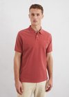 Marc O'Polo Piqué regular polo, Heren, rood, S, 100% Katoen