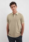 Marc O'Polo Piqué regular polo, Heren, bruin, 3xl, 100% Katoen