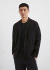 Sweatblazer shaped made from an organic cotton blend - black Sweatblazer shaped made from an organic cotton blend - black