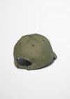 Cap made from high-quality organic twill - green
