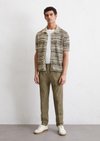 Marc O'Polo Chino model Osby Jogger taps toelopend, Heren, groen, 38/34, 88% Katoen, 12% Linnen