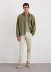 Marc O'Polo Chino model Osby Jogger taps toelopend, Heren, bruin, 36/34, 88% Katoen, 12% Linnen