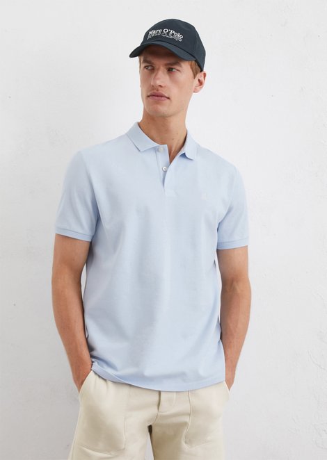 Marc O'Polo Piqué regular polo, Heren, blauw, Xl, 100% Katoen
