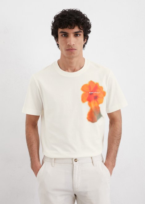 Marc O'Polo T-shirt regular, Heren, wit, S, 100% Katoen