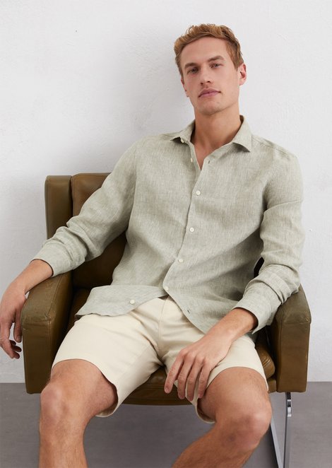 Marc O'Polo Shirt in de vorm van, Heren, beige, 3xl, 100% Linnen