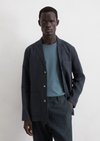 Marc O'Polo Overhemd in blazerstijl, Heren, blauw, Xxl, 100% Linnen