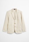 10-30s brown linen jacket メンズ