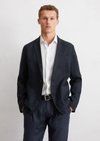 Marc O'Polo Jasje gevormd, Heren, blauw, 54, 100% Linnen