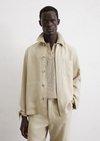 Marc O'Polo Overhemd, Heren, beige, Xxl, 67% Linnen, 33% Viscose