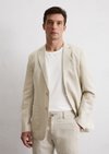 Jacket shaped made from a high-quality linen mix - brown Jacket shaped made from a high-quality linen mix - brown