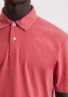 Short-sleeved polo shirt jersey regular made from pure