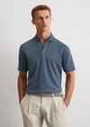 Marc O'Polo DfC polo regular, Heren, blauw, L, 98% Katoen, 2% Elasthaan