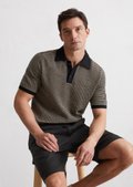 OLDJOE&CO Linen Black Knit polo