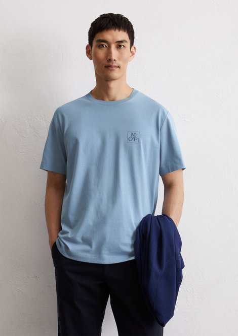 Marc O'Polo T-shirt regular, Heren, blauw, Xxl, 100% Katoen