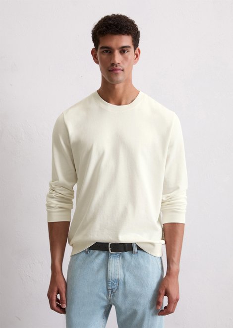 Marc O'Polo Sweater regular, Heren, wit, 3xl, 100% Katoen